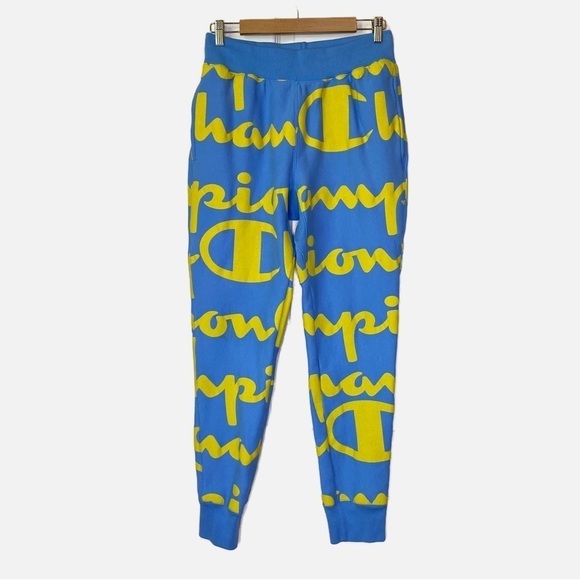 Champion Men’s Reverse Weave Joggers All Over Print Medium - Picture 1 of 10